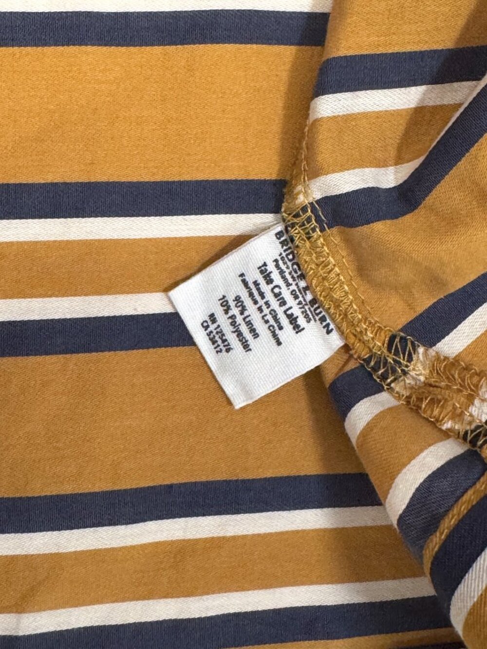 Bridge & Burn Meridian Striped Linen Tank Top Size Small - Picture 8 of 12